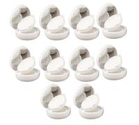 10 scatole per cuscini d'aria a tenuta stagna, 15 g, contenitori vuoti per cosmetici, confezioni per trucco, contenitori ricaricabili per cosmetici, bianco