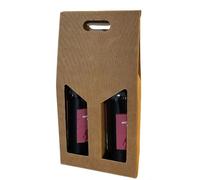 10 Scatole portabottiglie Avana trasporta 1, 2 o 3 Bottiglie Vino Regalo Natale