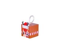 10 scatole regalo di Natale a forma di Babbo Natale, albero di Natale, caramelle, biscotti, scatole regalo, decorazioni natalizie for la casa(10pcs H)