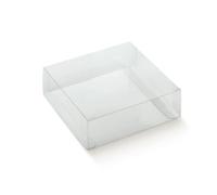 10 Scatoline Portaconfetti, Scatole Trasparenti per Bomboniere Matrimonio, Laurea, Nascita Bimba Bimbo, Battesimo, Comunione, Cresima in Varie Misure Disponibili, Scatoline Bomboniere (12x9x4 cm)