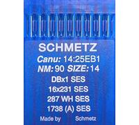 10 Schmetz 287 WH SES macchina da cucire aghi pistone rotondo 90