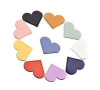 10 segnalibri a forma di cuore in pelle ad angolo per libri segnalibro libri protezioni angolari per diario planner notebook eleganti segnalibri a cuore PU
