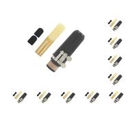 10 set 1 Set Clarinetto Bocchino Kit con Legatura Tappi di Plastica Sassofono Reed Fissaggio Guardia Morsetto ABS Strumento Musicale per Principianti
