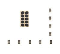 10 set 10pcs Clarinetto Bocchino Patch Sassofono Cuscini In Silicone Ambientale Strumenti Musicali Pad Sax Accessori Nero 0.3