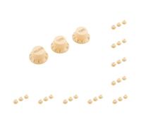 10 set 3 pezzi manopola per chitarra volume tono manopole pulsante di controllo componenti chitarra elettrica cappello di controllo tappi raccordi sostituire raccordo