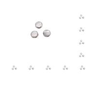 10 set 3 pezzi pulsante tromba raccordi modificati componenti riparazione universale piccolo metallo dita chiavi ottone strumento componente stile 4