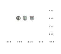 10 set 3 Pezzi Tromba Pulsante Sostituzione Modificato Accessori Parti di Riparazione Piccolo Metallo Dita Tasti Ottone Strumento Parte Stile 2