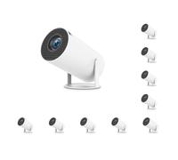 10 set 4/5G WiFi6 Pro Proiettore Senza Cuciture Esterno Visualizzazione 2.4/5G WiFi6 BT 5.0 Videoproiettore Cinema Outdoor 260ANSI 720P UK