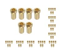 10 set 6x Chitarra Elettrica Attraverso Corpo String Montaggio Puntali Boccole Oro
