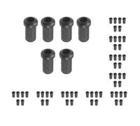 10 set 6x Chitarra Elettrica Through Body String Montaggio Puntali Boccole Nero