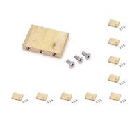 10 set Antiruggine Impermeabile Ottone Tremolo Block Ad Alta Densità Quadrato Professionale Piccolo Standard Tremolo Block Stabile Chitarra Ponte Parte