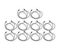 10 Set Banana Plug con Cavo di Test 2mm, Filo Elettrico in Ottone e PVC per Multimetro - Alta Conduttività, Resistente all’Usura, Ideale per Diagnostica Elettronica e Riparazioni (Nera)