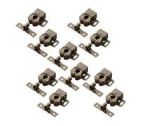 10 set chiusure for armadi chiusura a doppio rullo fermaporta più vicino tappo serranda tampone for accessori for mobili hardware for guardaroba Per Porte(Bronze)