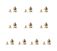 10 Set Cono Spikes Apparecchio Decorazione Spikes Collare Del Cane Per La Pelle E Couture Abbigliamento Abbellimenti Handmade Dei Monili Parte, 2 pointed cones 10x4, come descritto, come descritto