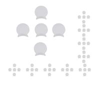 10 set da 5 pezzi di 6 mm in gomma bianca poggiapolsi per clarinetto oboe