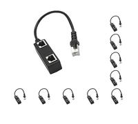 10 set di 1 a 2 prese LAN Ethernet spina di rete splitter adattatore Extender