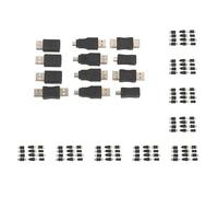 10 set di 12 pezzi/set OTG F/M adattatore di trasferimento dati USB/Micro USB/Mini 5Pin Converter