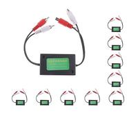 10 set di 2 RCA a 2 RCA Ground Loop Isolator Noise Audio Filter per Car Home Stereo
