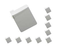 10 set di borse adesive per computer portatile, per penne, cavi per hard disk esterni, colore argento, 15 x 11 cm