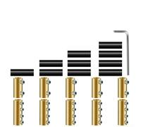 10 set di connettori elettrici a pressione 6080A, inclusi tubi termorestringenti e chiave esagonale, progettati per cablaggio domestico e industriale con capacità 400 V e 80 A (60 A)