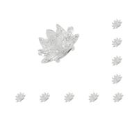 10 set di cristalli di loto er pietre naturali cristalli ers collezione decorativa ornamenti figurine per festa di nozze bianco