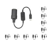10 set di PVC Tipo C a Caricabatteria da Auto Cavo Adattatore Portatile Riutilizzabile Filo di Rame 12W Guida Registratore Adattatore Convertitore Accessori