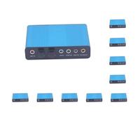 10 set di schede audio esterne USB 5.1 audio surround audio ottico scheda audio, blu