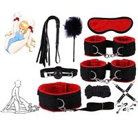 10 Set di Šẹx ādūltê Nylon Yoga Training Camera da letto coppia Attrezzature per l'allenamento della forza Esercizio Fitness Cinghia formazione elastica Postura fissa regalo (rosso)