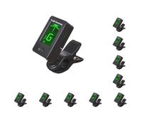 10 set Digitale Chitarra Tuner Alimentato A Batteria Anti-Interferenza Rotante Clip-On Schermo LCD Luce Tuners Violino Basso Accessori Stile 1