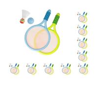 10 set durevole per bambini Badminton Tennis Set, palla volano racchetta per allenamento blu verde