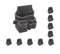 10 Set Elettricista Strumenti Cintura Borsa di Immagazzinaggio Impermeabile Cacciavite per Giardiniere Caff