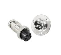 10 set GX16 con connettore a 3 fori XLR 16mm 2 4 5 6 7 8 9 pin femmina spina maschio montaggio su telaio presa circolare(5P whole set)