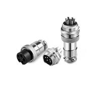 10 set GX20 2 3 4 5 6 7 8 9 10 15 pin maschio femmina connettore a innesto a aviazione con dado rotondo connettore for cavo(6P)