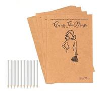 10 Set Il vestito Giochi per addii al nubilato per gli ospiti, inclusi biglietti per giochi per addii al nubilato e matite bianche, idee divertenti per decorazioni per feste di matrimonio, forniture p