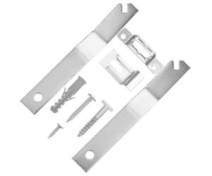 10 Set Kit Appendere Quadri Antifurto Ganci Nascosti per Cornici | Ferro Argento, per Gallerie e Musei, Riduce Danni Accidentali su Cornici e Cartelli