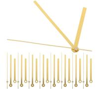10 Set Lancette per Orologio in Alluminio Oro, Ricambio DIY Preciso | Dieci Pezzi, Regolazione Semplice, per Riparazione Artigianale, Componenti per Parete, Finitura Oro