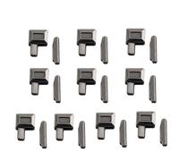 10 Set Lega Riparazione Cerniera Tappo Chiusura Chiusura Chiusura lampo Cappuccio Cerniera Cerniera Abbigliamento Accessori Operazione Facile