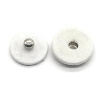 10 set/lotto di grandi bottoni automatici in metallo e rame, bottoni a pressione in tessuto per cappotti, antivento, accessori per indumenti fai da te, bianco 000-15 mm