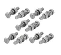 10 set M8x40mm Bulloni esagonali acciaio con dadi e rondelle Kit assortimento