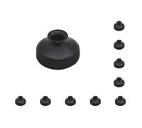 10 set Mute Rotondo Leggero Professionale ABS Suono Parti Portatile Silenziatore Silenzio Silenziatore Strumento di Gioco Raccordi Nero