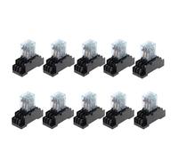 10 set MY3NJ HH53P DC 12V 24V 110V 220V AC Relè di potenza bobina Relè for uso generale 11 pin 5A con base presa PYF11A(AC 12V)