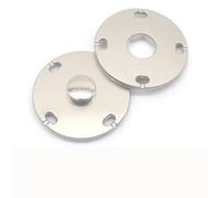 10 set oro nero argento grande bottoni automatici invisibili rotondi per chiusura giacca abito cappotto visone accessori fai da te-132 argento opaco 710-23mm