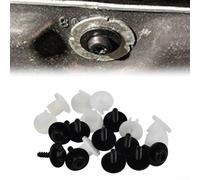 10 Set Per T30 Per Torx Testa Motore Scudo Vite Grommet Kit per Escape Fusion Focus C-Max Per Bordo Per Galaxy Fiesta Per Sierra Escort Orion Scorpio Nero Bianco