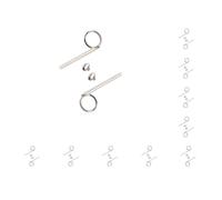 10 set Professionale In Metallo Tromba Terza Valvola Scorrevole Finger Pull Ring Forte Resistenza alla trazione Gancio di Tirare Manutenzione Strumenti di Riparazione
