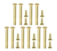 10 Set Rivetti Oro per Ventagli Pieghevoli in Acciaio Inox 3mm | Riparazione e Assemblaggio senza Attrezzi, Adatti a Ventagli di Carta e Laboratori Fai