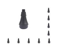 10 set Sax Silenziatore Sassofono Forniture Spina di Gomma Accessori Strumenti Tromba Mute Sostituito Parte Nessun Graffi Sassofono Ammortizzatore Nero