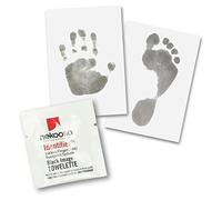 10 Set speciali di impronte magiche per le impronte di mani e piedi di neonati, bambini e ragazzi fino agli adulti (10 x salvietta / 52 x carta speciale)