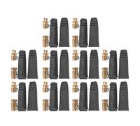 10 Set Welding Cable Connector Plug, European Welding Machine Quick Fitting, 200-250A Brass Contact with Rubber Insulation, Locking Quick Plug for TIG MIG Electric Welders