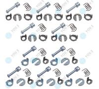 10 Set You.S Porta Cilindro Anteriore Sinistro Destro per BMW 3 E46 - Nuovo