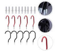 10 Sets Ganci Appendi Bici Da Parete Vite Per L'organizzazione Del Garage